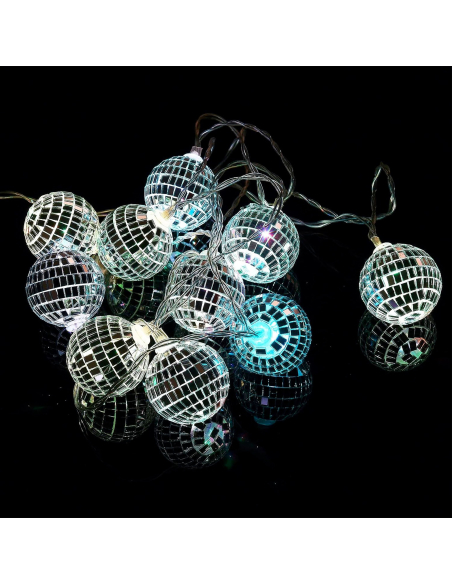 Guirlande Lumineuse Boules à facettes Disco 165 cm