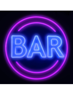Lumière Led "Bar", une enseigne fluo attirante