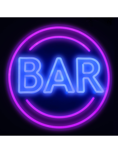 Lumière Led "Bar", une enseigne fluo attirante