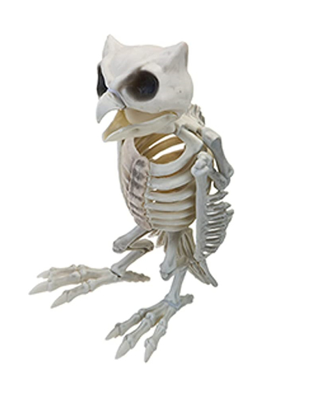 Décoration Halloween Chouette Hibou squelette 32 cm