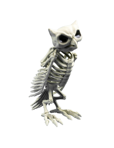 Décoration Halloween Chouette Hibou squelette 32 cm 2