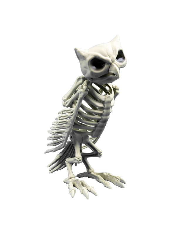 Décoration Halloween Chouette Hibou squelette 32 cm