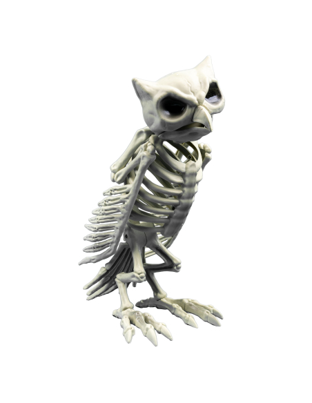 Décoration Halloween Chouette Hibou squelette 32 cm