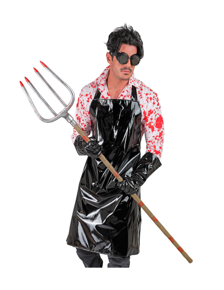 Fourche de fermier ensanglanté pour tueur Halloween