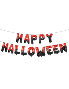 Guirlande Ballons Happy Halloween ensanglantée