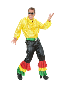 Pantalon carnaval de Rio pour homme avec volants et ceinture
