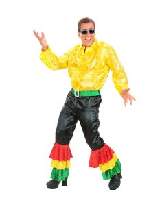 Pantalon carnaval de Rio pour homme avec volants et ceinture 2