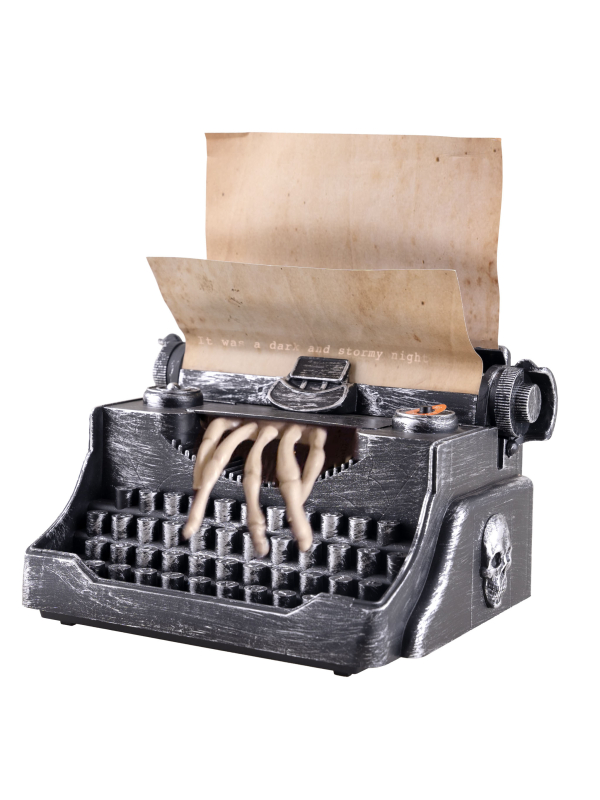 Machine à écrire animée - déco halloween originale