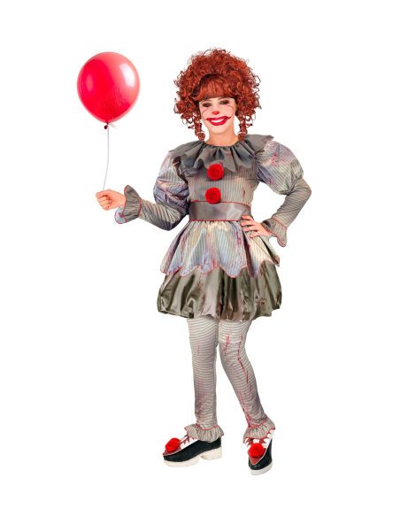 Déguisement Clown Vintage Tueur pour Fille et Adolescente : Effrayant et Élégant