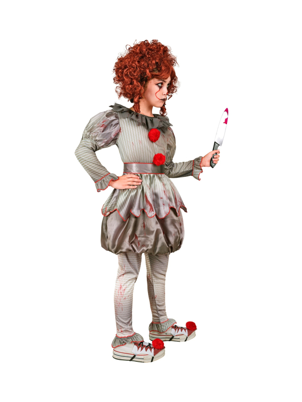 Déguisement Clown Vintage Tueur pour Fille et Adolescente : Effrayant et Élégant