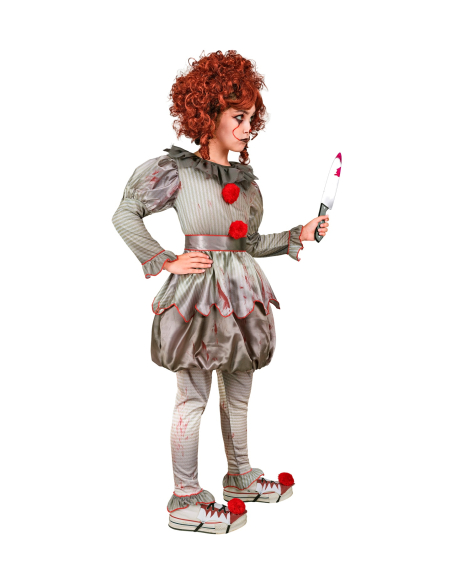 Déguisement Clown Vintage Tueur pour Fille et Adolescente : Effrayant et Élégant