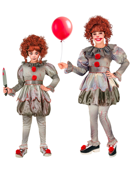 Déguisement Clown Vintage Tueur pour Fille et Adolescente : Effrayant et Élégant