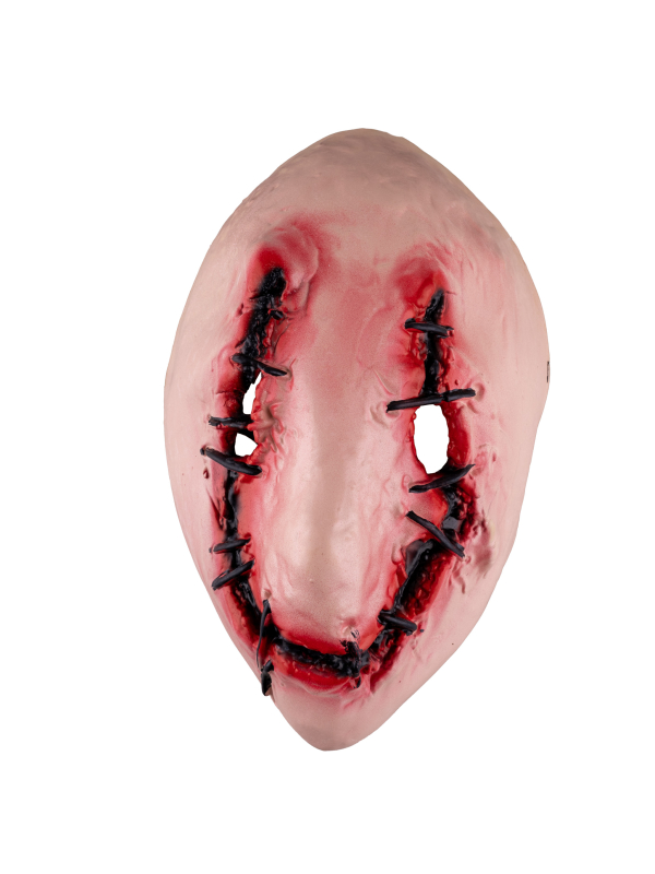 Masque terrifiant de halloween de visage cousu