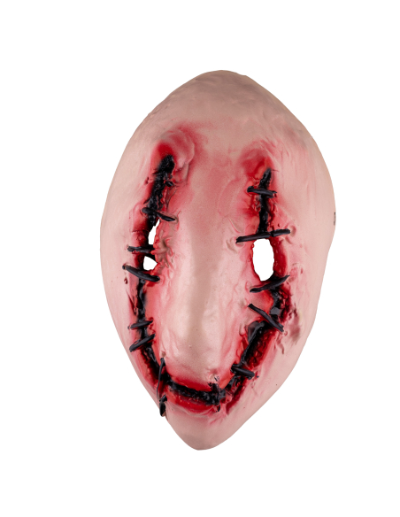 Masque terrifiant de halloween de visage cousu