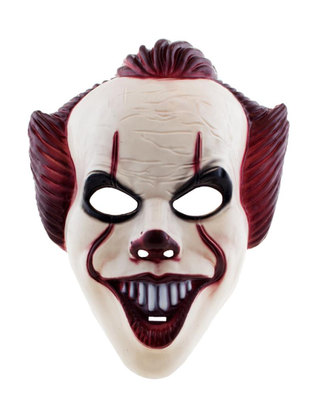 Masque de clown vintage en pvc