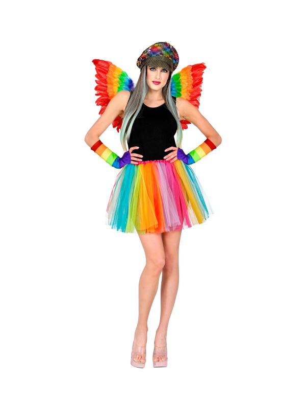 Jupe Tutu Femme 40 cm Multicolore - Idéale pour Déguisement et Festival