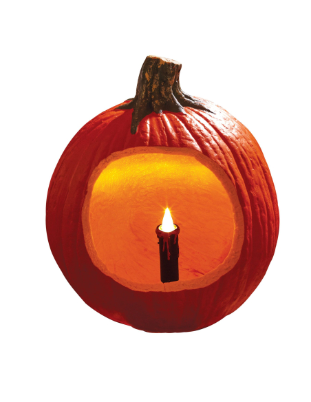 Bougie LED Noire pour éclairage de citrouille Halloween