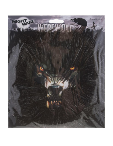Crinière et Barbe de Loup-Garou en Fausse Fourrure - Accessoires halloween