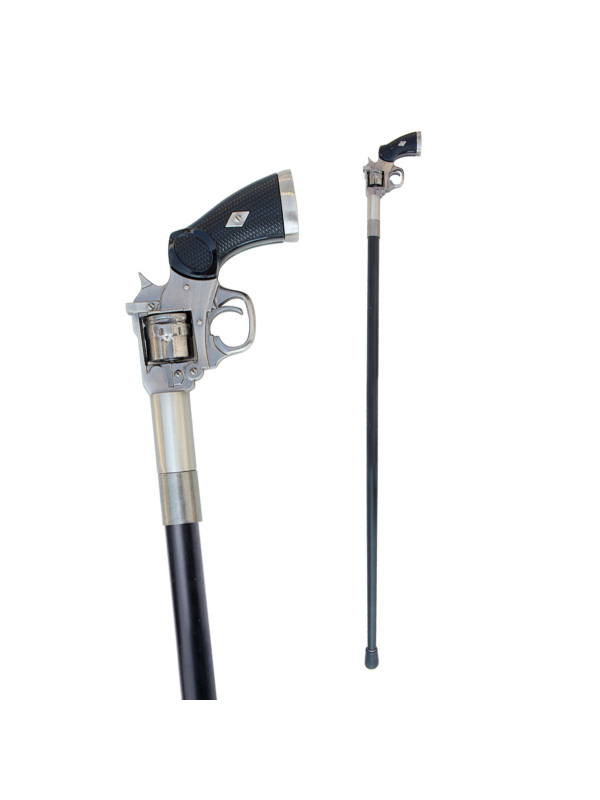 Canne Colt 45 de 94 cm en métal : un accessoire robuste et élégant