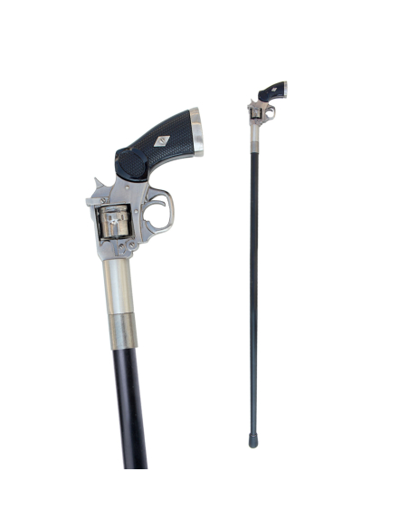 Canne Colt 45 de 94 cm en métal : un accessoire robuste et élégant