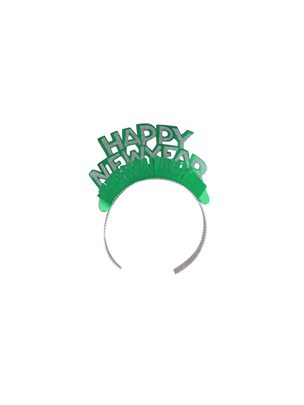 Serre-Tête Happy New Year avec Paillettes vert