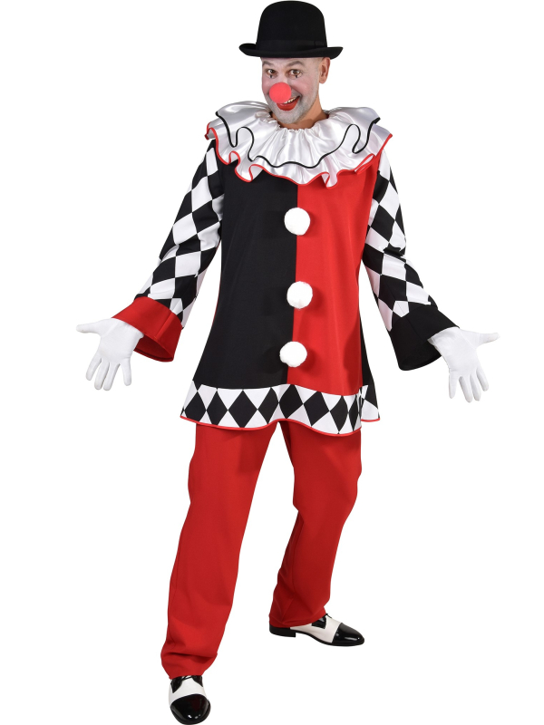 Costume clown, cirque, Arlequin Homme
