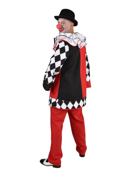 Costume clown, cirque, Arlequin Homme