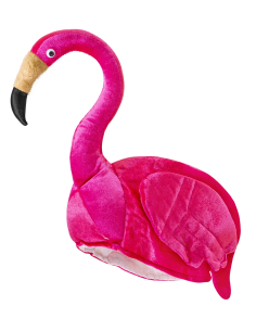 Chapeau Flamant Rose Adulte en Velours – Accessoire Fun et Coloré pour vos Soirées Tropicales