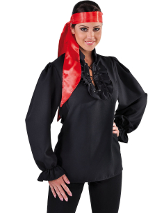 Chemise de pirate femme blanche 2