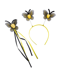 Set abeille avec serre-tête et baquette magique