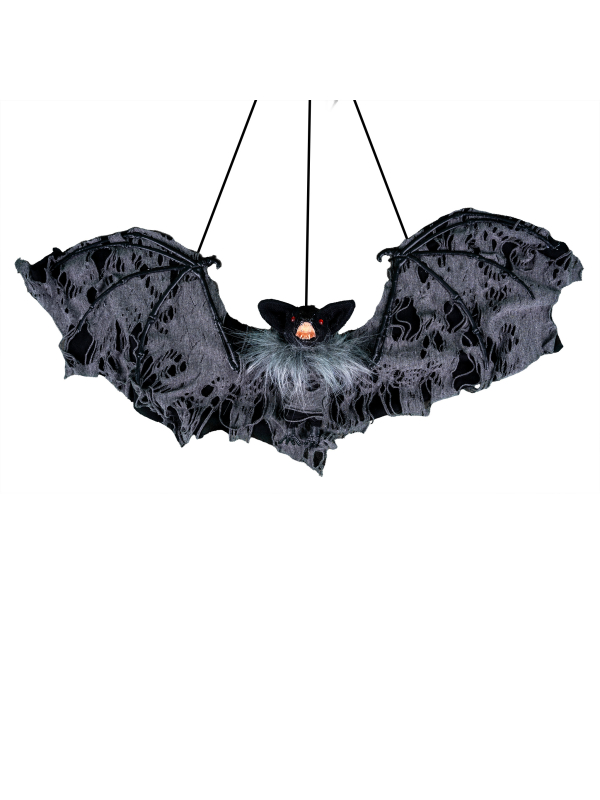 Chauve-Souris poilue 60 cm : Décoration effrayante Halloween
