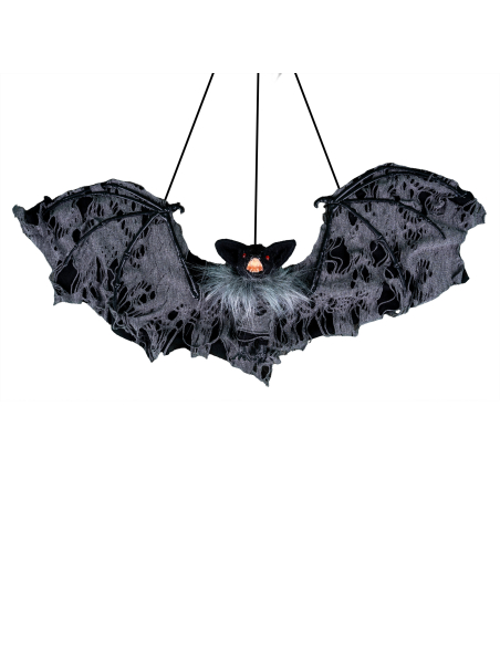 Chauve-Souris poilue 60 cm : Décoration effrayante Halloween