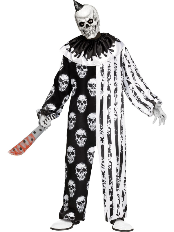 Déguisement de clown tueur halloween adulte avec masque Latex