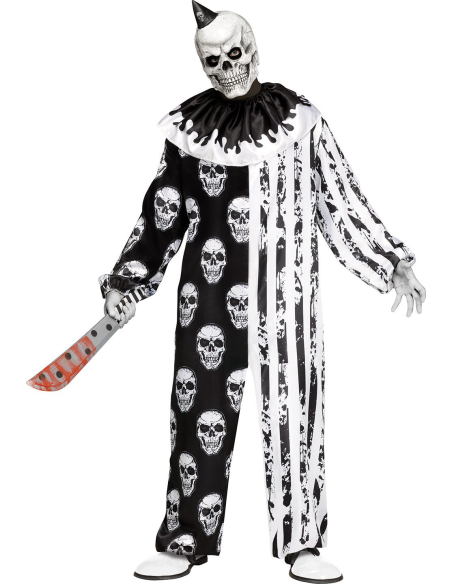Déguisement de clown tueur halloween adulte avec masque Latex