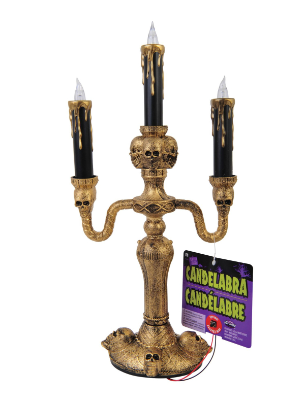 Candélabre Halloween : Éclairez Votre Table avec Élégance et Mystère