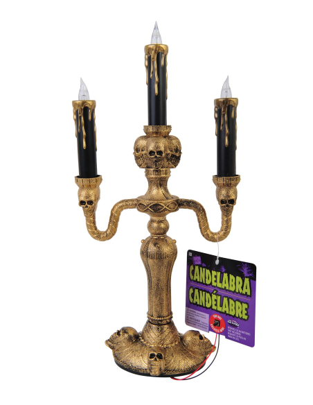 Candélabre Halloween : Éclairez Votre Table avec Élégance et Mystère