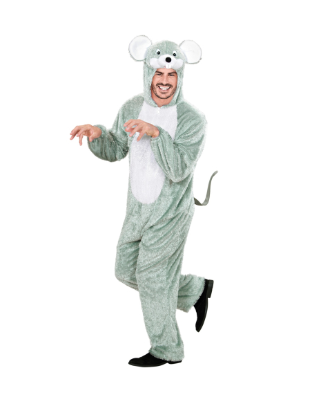 Déguisement de souris grise adulte en peluche | Carnaval, fête thème animaux