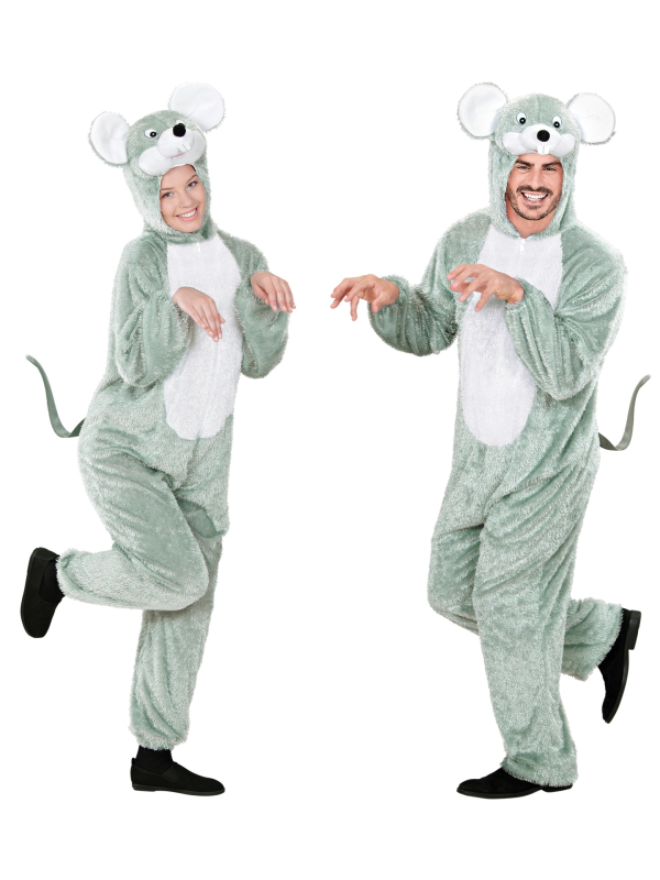Déguisement de souris grise adulte en peluche | Carnaval, fête thème animaux
