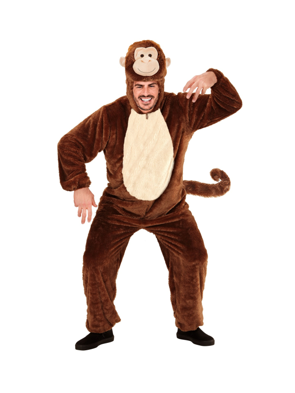 Déguisement de Singe Adulte en peluche épaisse : Carnaval, animation, Thème Animaux