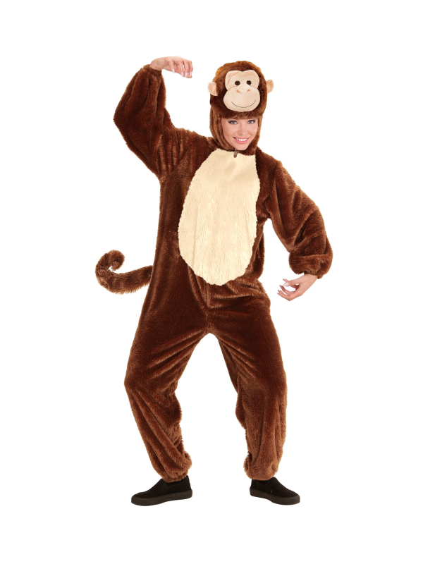 Déguisement de Singe Adulte en peluche épaisse : Carnaval, animation, Thème Animaux