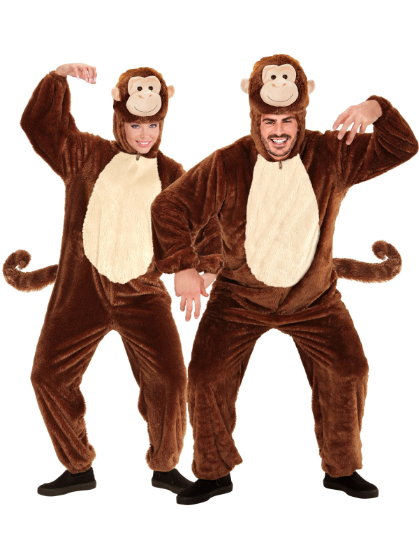 Déguisement de Singe Adulte en peluche épaisse : Carnaval, animation, Thème Animaux