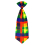 Cravate multicolore de clown pour adulte : Cirque, carnaval et animations.