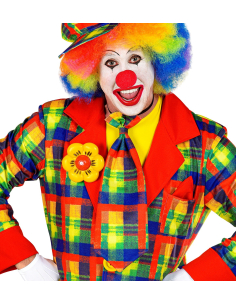 Cravate multicolore de clown pour adulte : Cirque, carnaval et animations. 2
