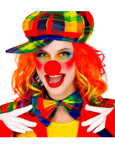 Casquette de clown adulte multicolore : Cirque, Carnaval, Animation