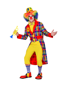 Veste Queue de Pie de Clown Multicolore pour Adulte, du S au XXL