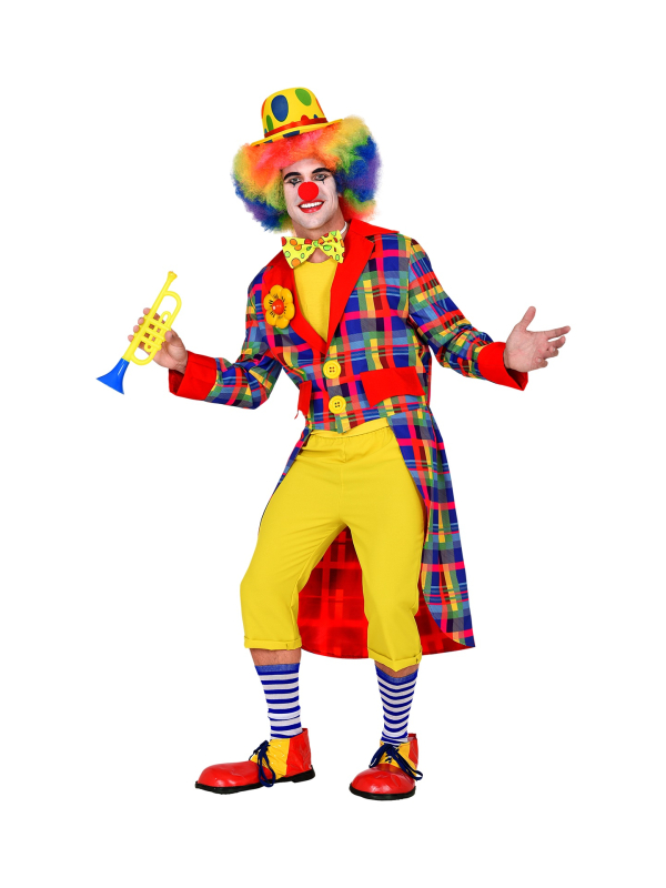 Veste Queue de Pie de Clown Multicolore pour Adulte, du S au XXL