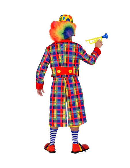 Veste Queue de Pie de Clown Multicolore pour Adulte, du S au XXL