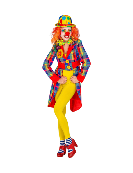 Veste Queue de Pie de Clown Multicolore pour Femme