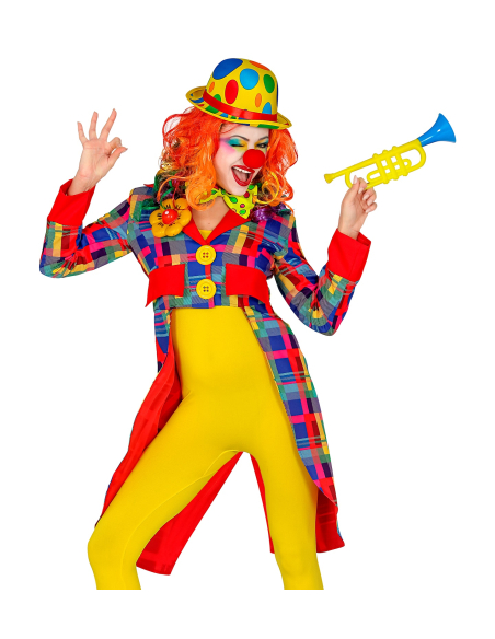 Veste Queue de Pie de Clown Multicolore pour Femme