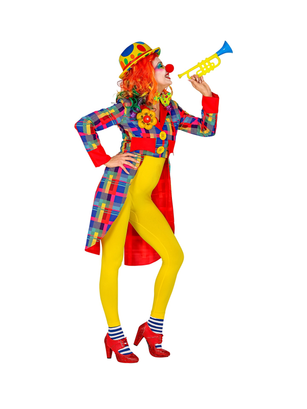 Veste Queue de Pie de Clown Multicolore pour Femme